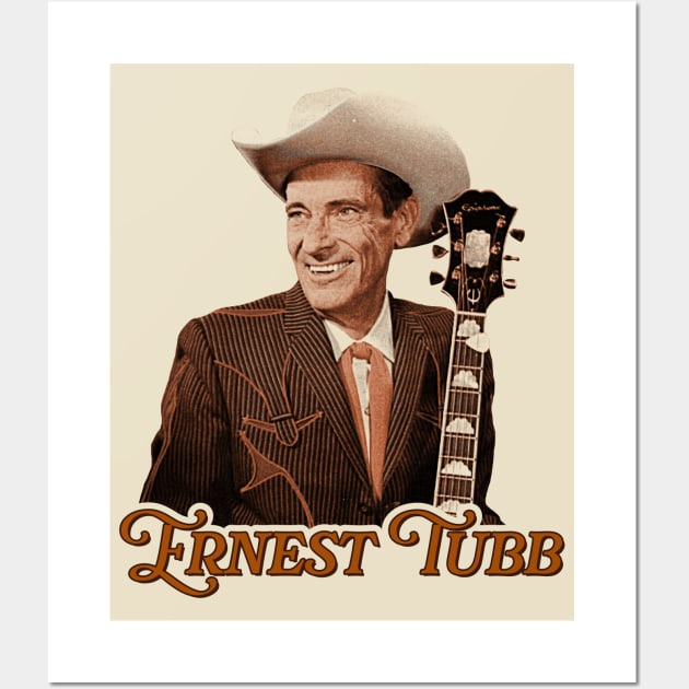 Ernest Tubb ))(( Sepia Classic Country Honky Tonk Tribute Wall Art by darklordpug